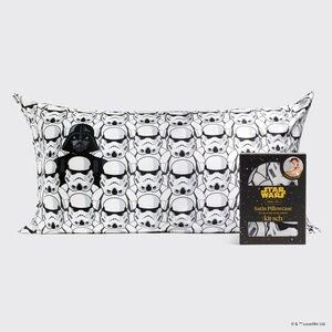 Star Wars & Kitsch Satin Pillowcase in Darth Vader/Storm Troopers  (King)